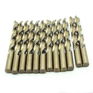TEMO 12pc 1/2 inch Cobalt 135-Degree Jobber Drill Bit 10 inch Length - Picture 1 of 4