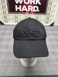 Women's Coach Black Baseball Cap Brand New With Tags One Size Fits Most - Picture 1 of 4