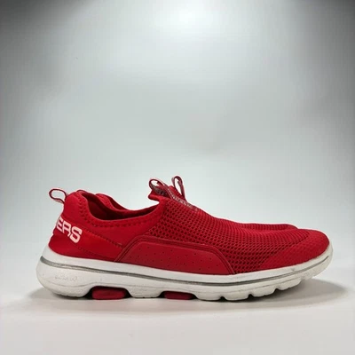 Zapatos para caminar Skechers GOwalk 5 rojos sin cordones cómodos 124013 para mujer talla 7,5 Foto 1 de 4