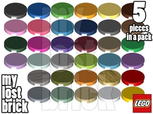 LEGO - Teil 14769 - Fliesen 2x2 rund (5er Pack) + NEU + FARBE WÄHLBAR - Bild 1 von 35