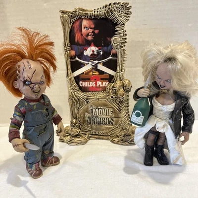 1999 McFARLANE TOYS CHILDS PLAY MOVIE MANIACS 2 "BRIDE OF CHUCKY" ACTION FIGURES - Image 1 of 4