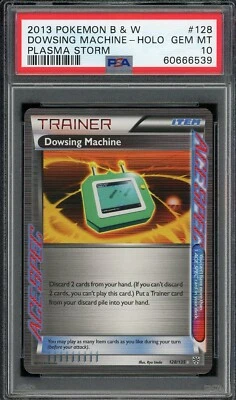 2013 PSA 10 Pokemon B&W Plasma Storm Dowsing Machine Ace Spec 128/135 Card Gem - Image 1 of 2