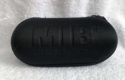 Gafas de sol rígidas negras de 6,25" de largo con cremallera para hombre 3 sin usar, en caja Foto 1 de 3