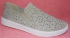 NEW WHITE MOUNTAIN UNIT GOLD EMBELLISHED KNIT SLIP ON SNEAKERS 6 M