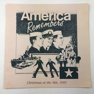 Vintage 1989 Christmas At The Met America Remembers Program - Bild 1 von 8