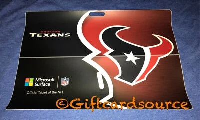 NEW MICROSOFT SURFACE PRO 2017+ NHL HOUSTON TEXANS PROTECTIVE VINYL DECAL COVER - Image 1 of 2