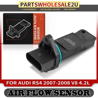 New Mass Air Flow Sensor for Audi RS4 2007-2008 4.2L Plug-in Sensor 077133471M - Image 1 of 4