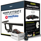 Produktbild - Für MERCEDES C-Klasse Limousine W204 Anhängerkupplung starr +eSatz 7pol 07- Set