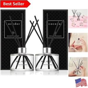 Aromatic Lemon Eucalyptus Reed Diffuser Set - Refreshing Home & Office Decor - Picture 1 of 11