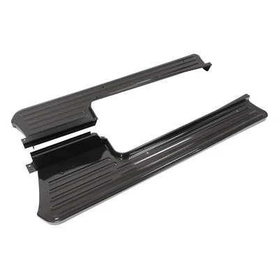 Black Steel Running Boards For 1953-1956 Ford F-100 F100 Pickup Truck Short Bed Foto 1 de 4