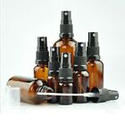 Essential Oil Amber Spray Bottle Cosmetic Refillable Container Sample Bottle