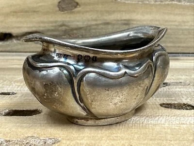 古董纯银盐窖 1908 年伯明翰 Joseph Gloster T718 — 第 1/4 张图片