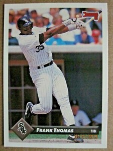 1993 DONRUSS BASEBALL #14 FRANK THOMAS PROMOTIONAL SAMPLE PREVIEW