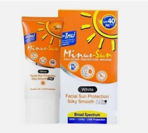 Minus Sun Sol White Shade Facial Protection Silky Smooth SPF40 PA+++ 30g. - Picture 1 of 16