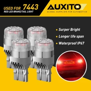 AUXITO 7444 7443 3020SMD Bombillas LED rojas Parada de freno trasero Luz de estacionamiento con pantalla - Imagen 1 de 10