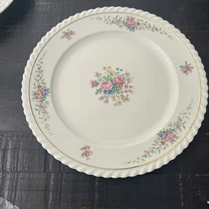 Vintage K&A Krautheim Selb Bavaria Goldrand Floral Rund Servierplatte Teller - Bild 1 von 7