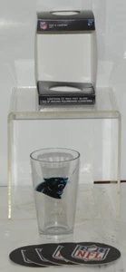 NFL Boelter Brands LLC 16 Unzen Carolina Panthers Pint Glas Schwarz Untersetzer - Bild 1 von 7