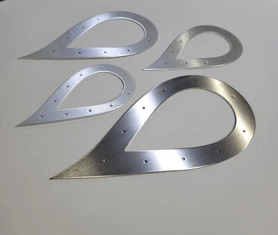 STRAIGHTBOOST Teardrop Exhaust Tip Trim Plate 1.5" 2" 2.5" 3" 3.5" 4" 5" in inch - Image 1 of 4