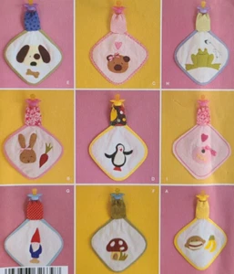 Uncut Simplicity 2670 Sew Pattern Binky Pacifier Holder Security Blanket Lovey - Picture 1 of 4