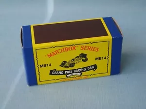 Matchbox F1 Grand Prix Rennwagen Vintage Kopie nur Leerbox kein Modellauto Spielzeug b - Bild 1 von 2