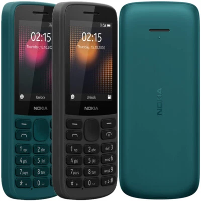 Nokia 215 4G Dual Sim 2.4" (FACTORY UNLOCKED) MP3 FM Radio Phone 128MB 64MB RAM - Image 1 of 4