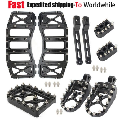 For Harley Street Glide Softail Foot Peg Floorboards Shifter Peg Pedals MX Style - Image 1 of 4