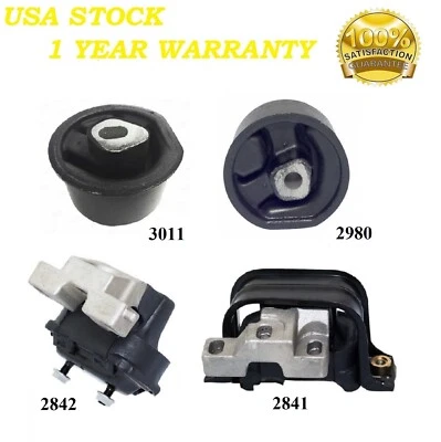 4 PIEZAS MONTAJE MOTOR Y TRANSMISIÓN APTO PARA DODGE STRATUS 1995-1997 2,5 L (HASTA 12/1/1997) Foto 1 de 4