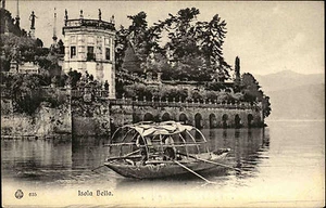 Isola Bella Italien Lago Maggiore Ruderboot Schloss 1906 n/ Johanngeorgenstadt - Picture 1 of 2