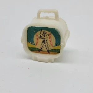 Vintage Fernseher TV Set Lenticular Flicker Dollhouse Mini von Lundby Baseball - Bild 1 von 7