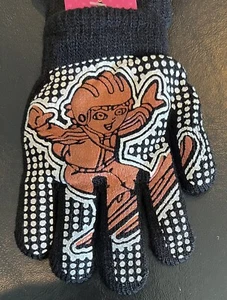 Kids Mittens - Sticky Fingers - Skiing Theme - Black 2-5yrs - Picture 1 of 4