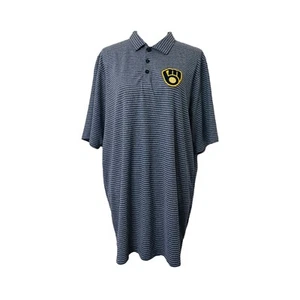 Milwaukee Brewer’s Antigua Herren XLT Poloshirt Blau MLB Kurzarm - Bild 1 von 7