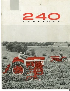 Folleto de tractor de cultivo IH McCormick Farmall 240 filas cosechadora internacional - Imagen 1 de 7