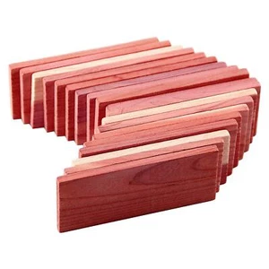 Cedar Block for Closet Storage,100%Aromatic Red Ceder Blocks Cedar Planks,16-Pcs - Picture 1 of 4