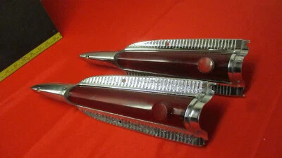 1956 PLYMOUTH SAVOY BELVEDERE PLAZA TAIL LIGHT PAIR SET 2 - Image 1 of 4