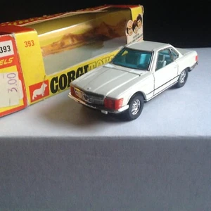 Vintage Corgi 393, Whizzwheels Mercedes 350 SL, White, NM, Boxed - Picture 1 of 9