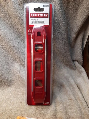 Craftsman Magnetic Torpedo Level - Reinforced Aluminum Frame - # 39852 -New - Image 1 of 4