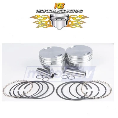KB Cast Piston Set for 1996 Harley Davidson FLTCUI Tour Glide Ultra Classic hc Foto 1 de 4
