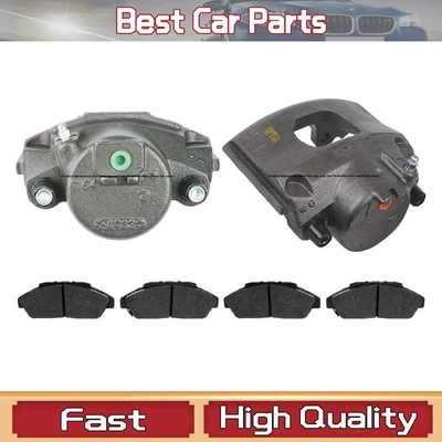 Front Left + Right Brake Calipers & Ceramic Pads For 1993-2002 Mercury Villager Foto 1 de 4