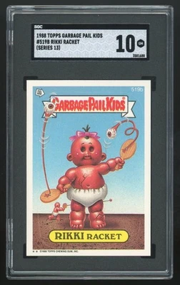 Topps Garbage Pail Kids 13th Series #519B Rikki Racket SGC 10 GEM MINT-Not PSA - Image 1 of 2