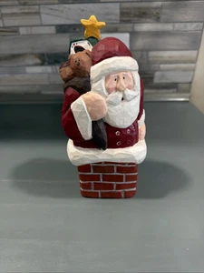 Midwest Cannon Falls Eddie Walker Babbo Natale intagliato nel camino statuina vecchio mondo 8" - Foto 1 di 4