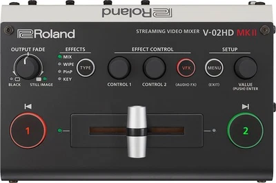 Roland V-02HD MK II Streaming Video Mixer, The World?s Easiest Two-Camera - Image 1 of 4