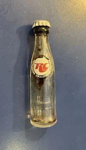 Vintage Mini RC Cola Flasche 70er Jahre Glas mit Verschluss - Bild 1 von 7