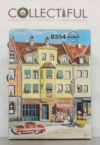 KIBRI # B-8354 - CITY ROW HOUSE WITH GARAGE - HO SCALE MODEL KIT - RAILWAY🔥 - Picture 1 of 4