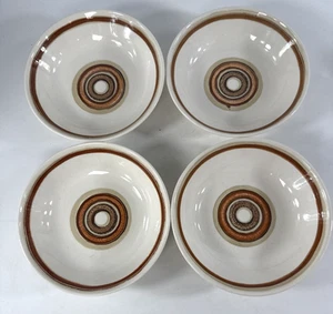 Cavalier Ironstone Mid Century USA Royal China Santa Fe bowls Set Of 4 - Picture 1 of 6
