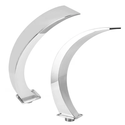 Außenpool-Wasserfall-Brunnen 304 Edelstahl Gebogenes Design - Bild 1 von 4