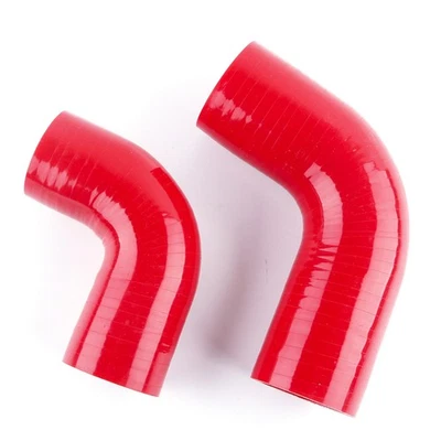 Red Silicone Induction Intake Pipes Kits For 1986-1991 1990 Mazda RX-7 FC3S 1.3L - Image 1 of 4