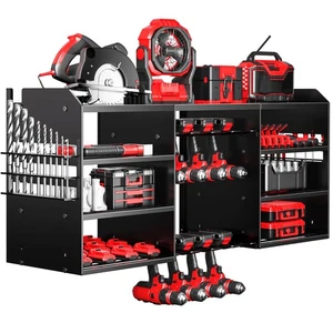 POKIPO Upgrade Large Power Tool Organizer Wall Mount, Cordless Tool Storage R... - Picture 1 of 7