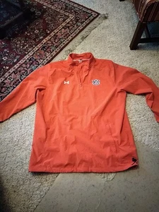 Under Armour Auburn Tigers 2022 Team Issued 1/4 Zip Lightweight Pullover XL - Picture 1 of 10