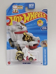 Feline Lucky Cat Maneki-Neko Celebration Racers N Case NEW Hot Wheels - Picture 1 of 11