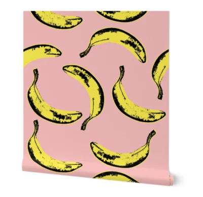 勺花皮贴墙纸 12' x 2' 香蕉 — 第 1/4 张图片